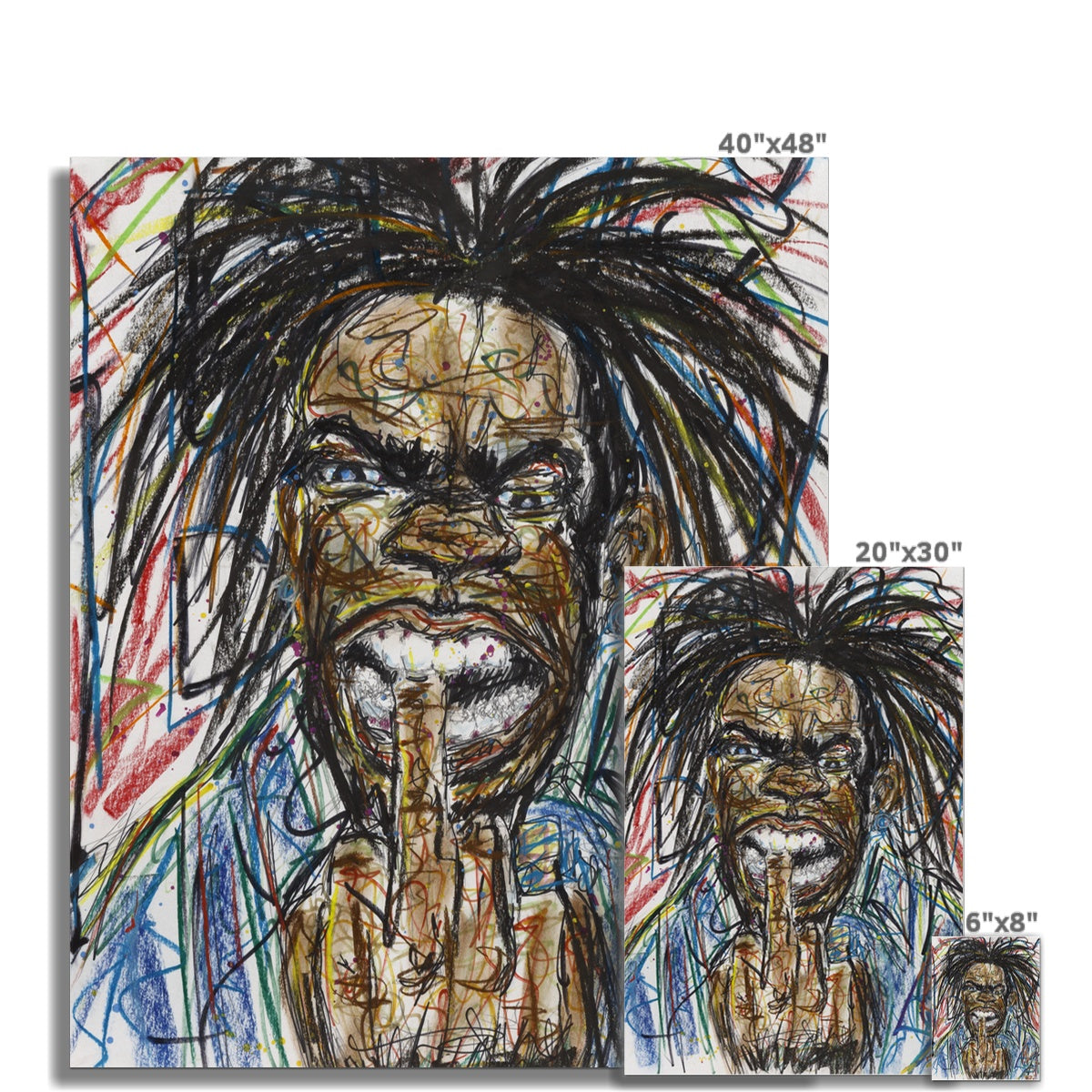 50 Years Hip Hop Collection Busta Fine Art Print