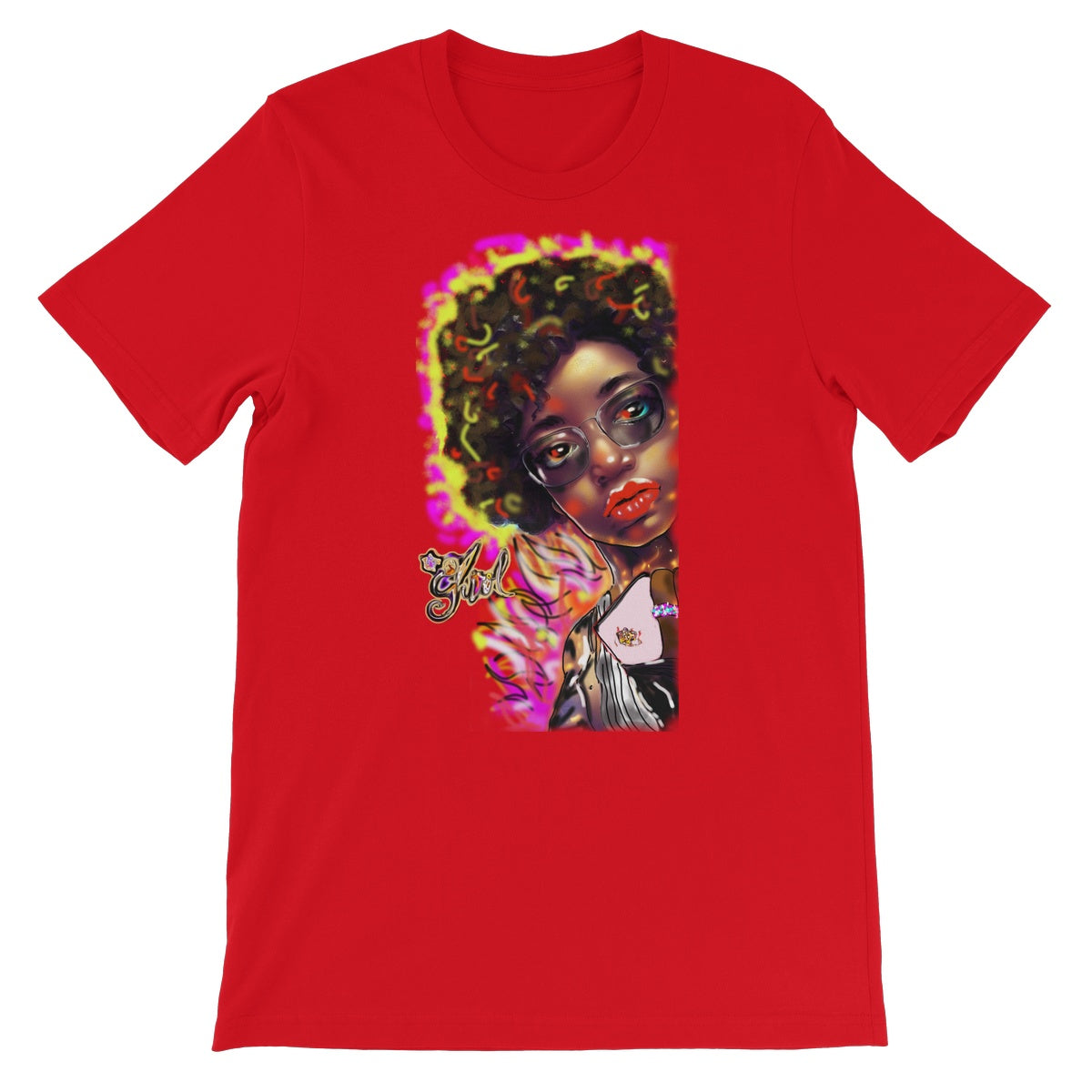 Lit Girl Collection: Girl on Fire Unisex Short Sleeve T-Shirt