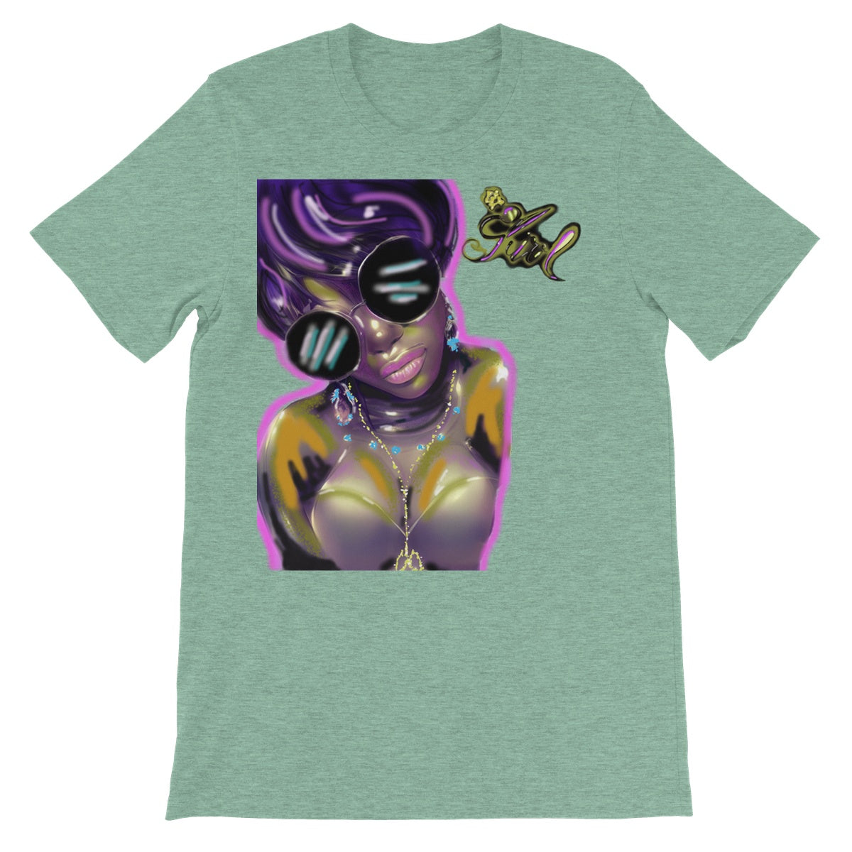 Lit Girl Collection: Purple Queen Unisex Short Sleeve T-Shirt