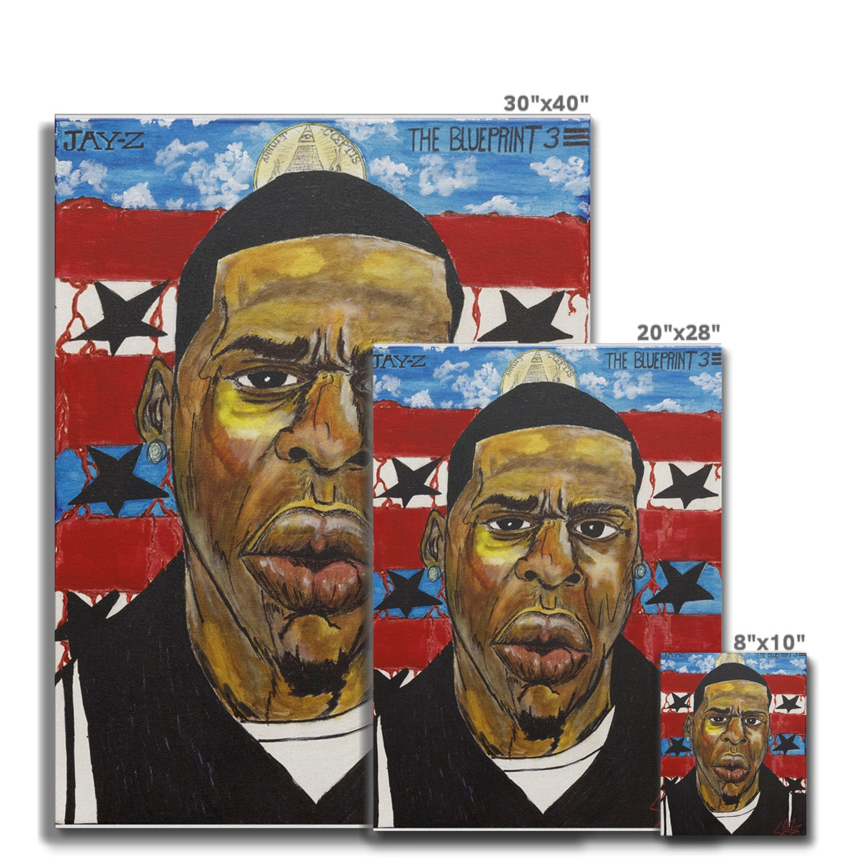 50 Years of Hip Hop Jay-Z - The Babylon Blueprint Canvas