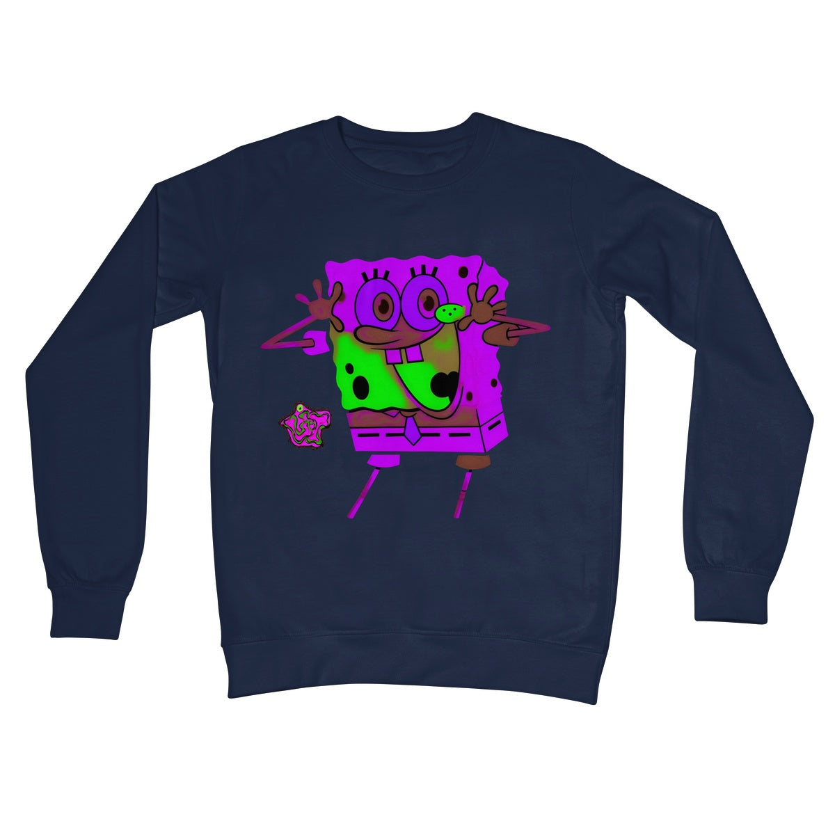 Lit Happy SpongeBob Collection Crew Neck Sweatshirt