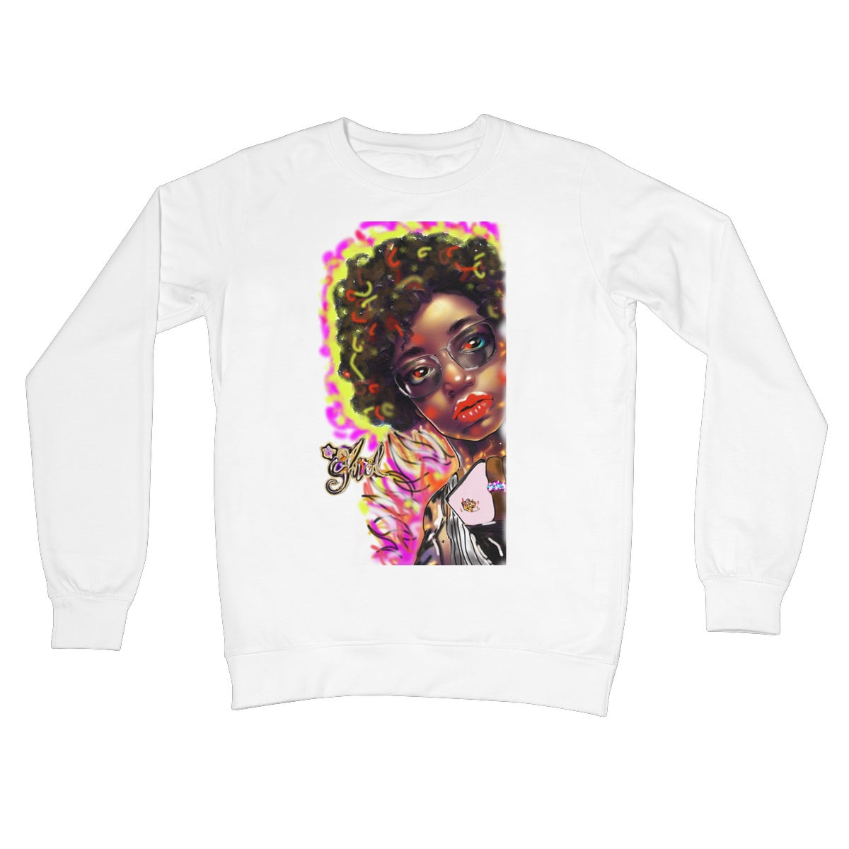 Lit Girl Collection: Girl on Fire Crew Neck Sweatshirt