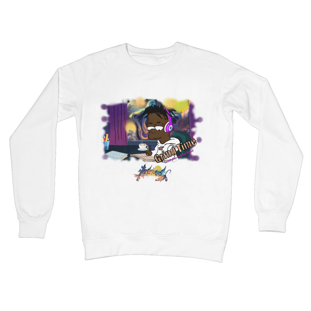 Lit Design Collection: Grind Time Crew Neck Sweatshirt