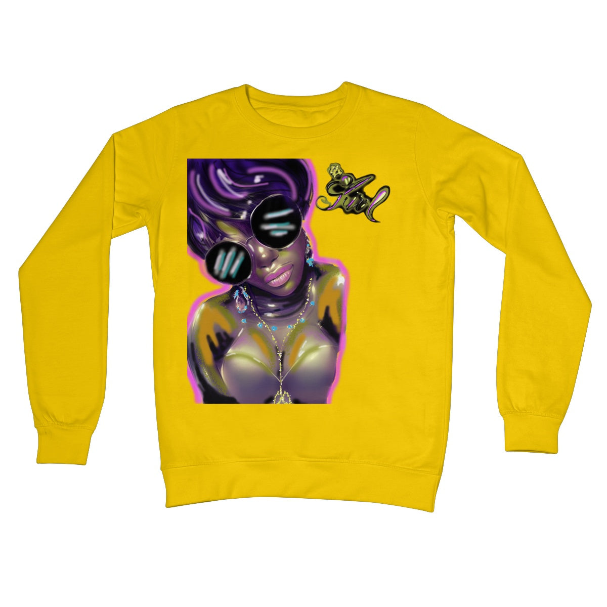 Lit Girl Collection: Purple Queen Crew Neck Sweatshirt