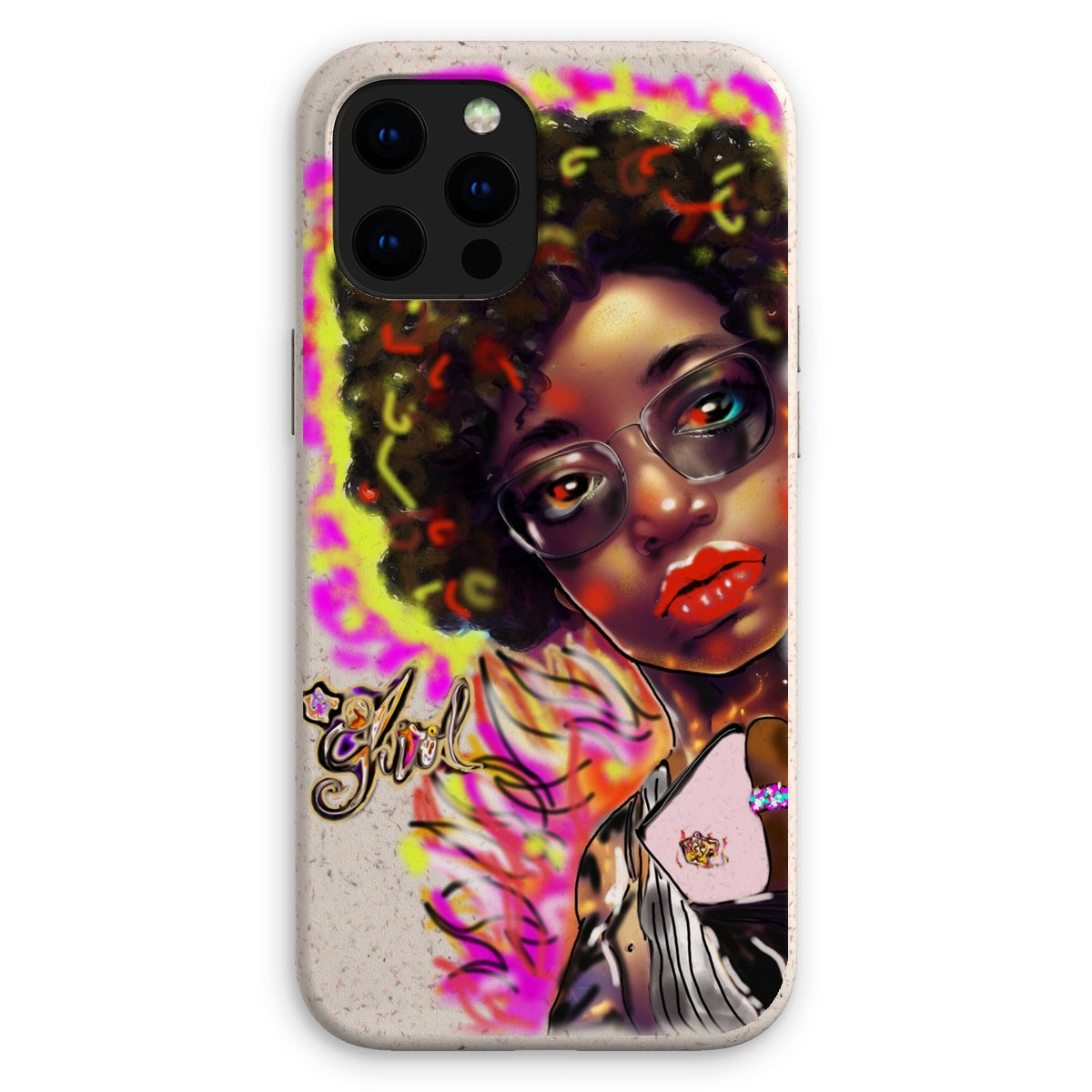 Lit Girl Collection: Girl on Fire Eco Phone Case