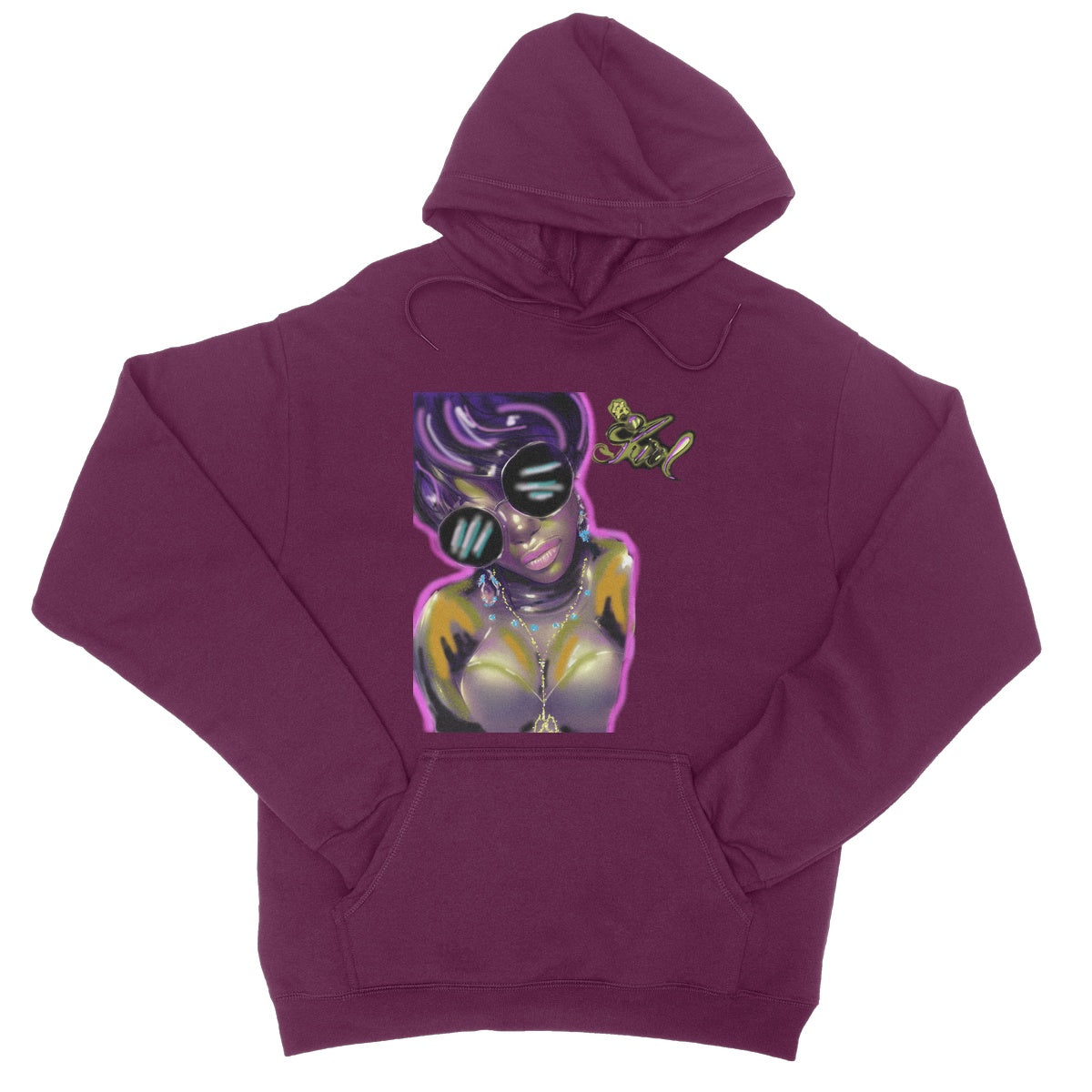 Lit Girl Collection: Purple Queen College Hoodie