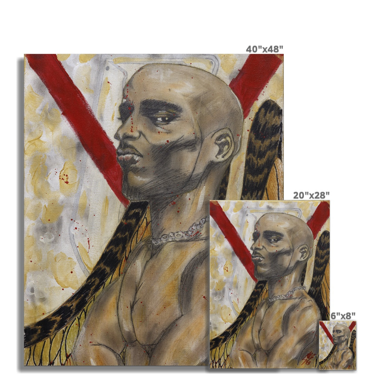 50 Years of Hip Hop Collection DMX - The Death Angel Fine Art Print