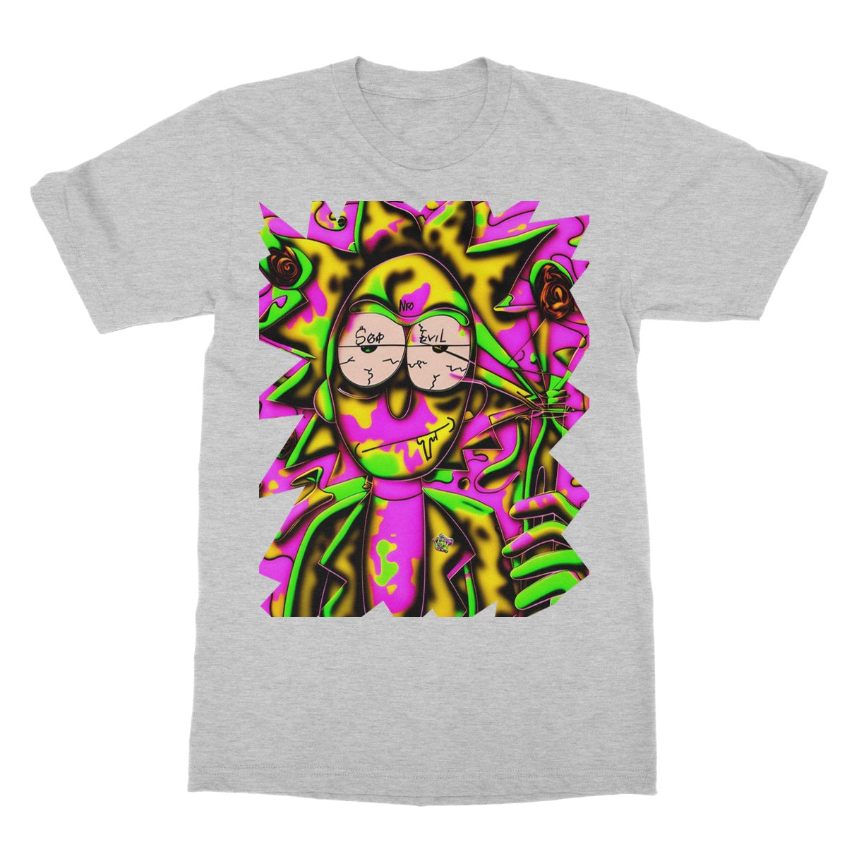 Lit Rick Sanchez See No Evil Collection  Softstyle T-Shirt