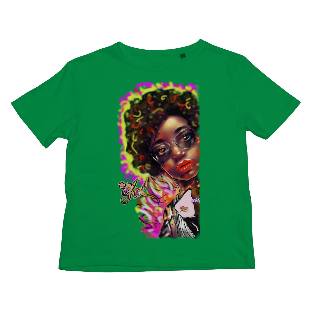 Lit Girl Collection: Girl on Fire Kids T-Shirt