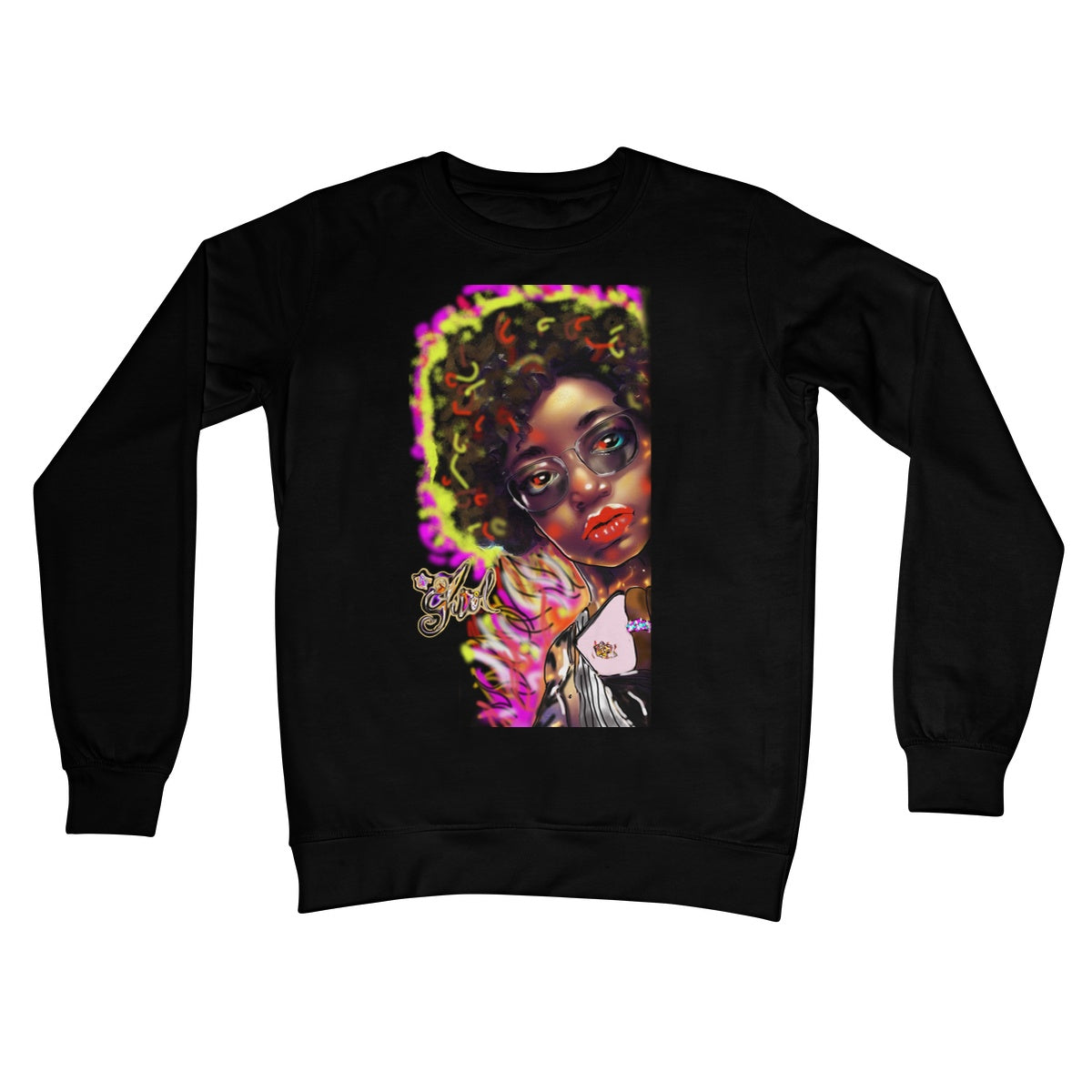 Lit Girl Collection: Girl on Fire Crew Neck Sweatshirt