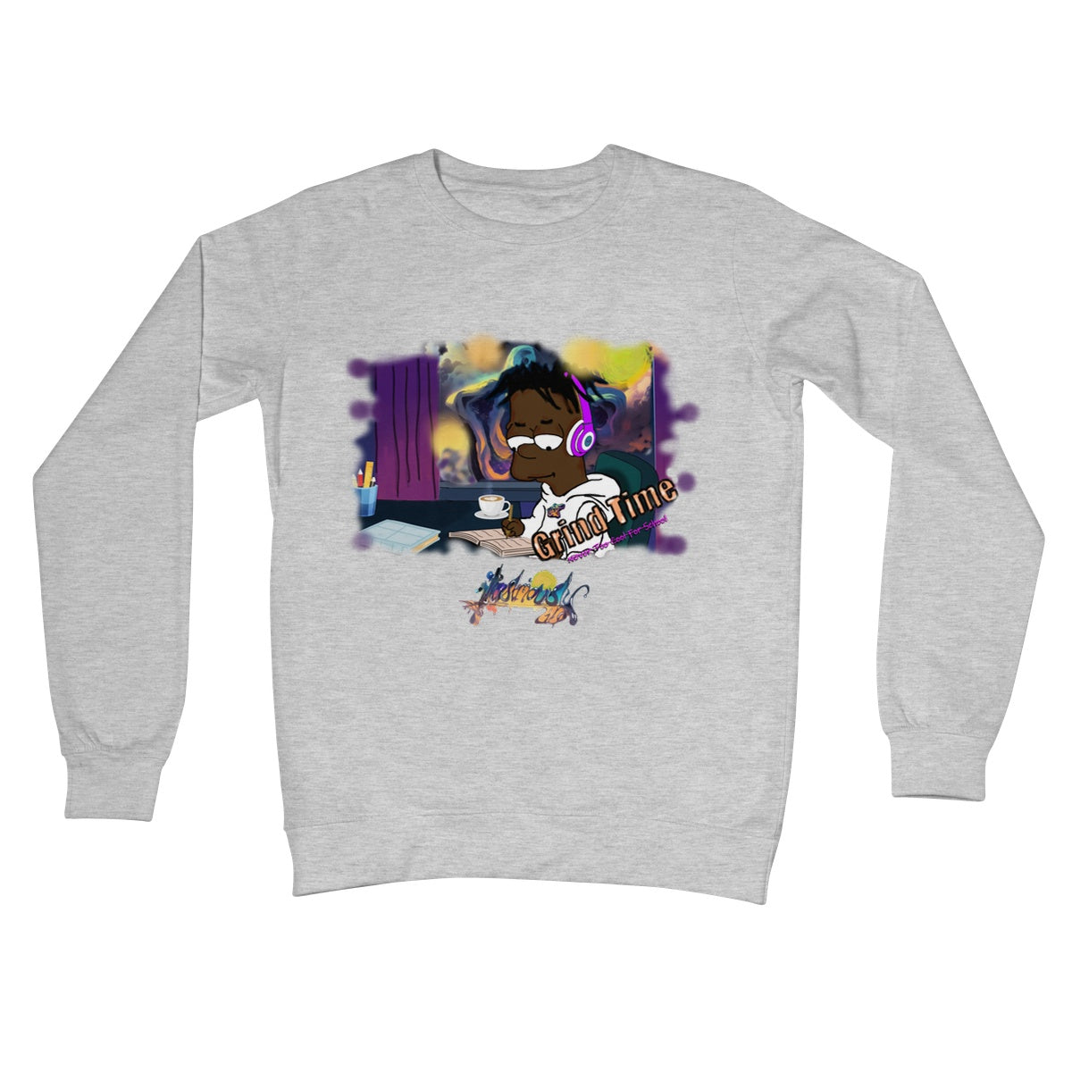 Lit Design Collection: Grind Time Crew Neck Sweatshirt