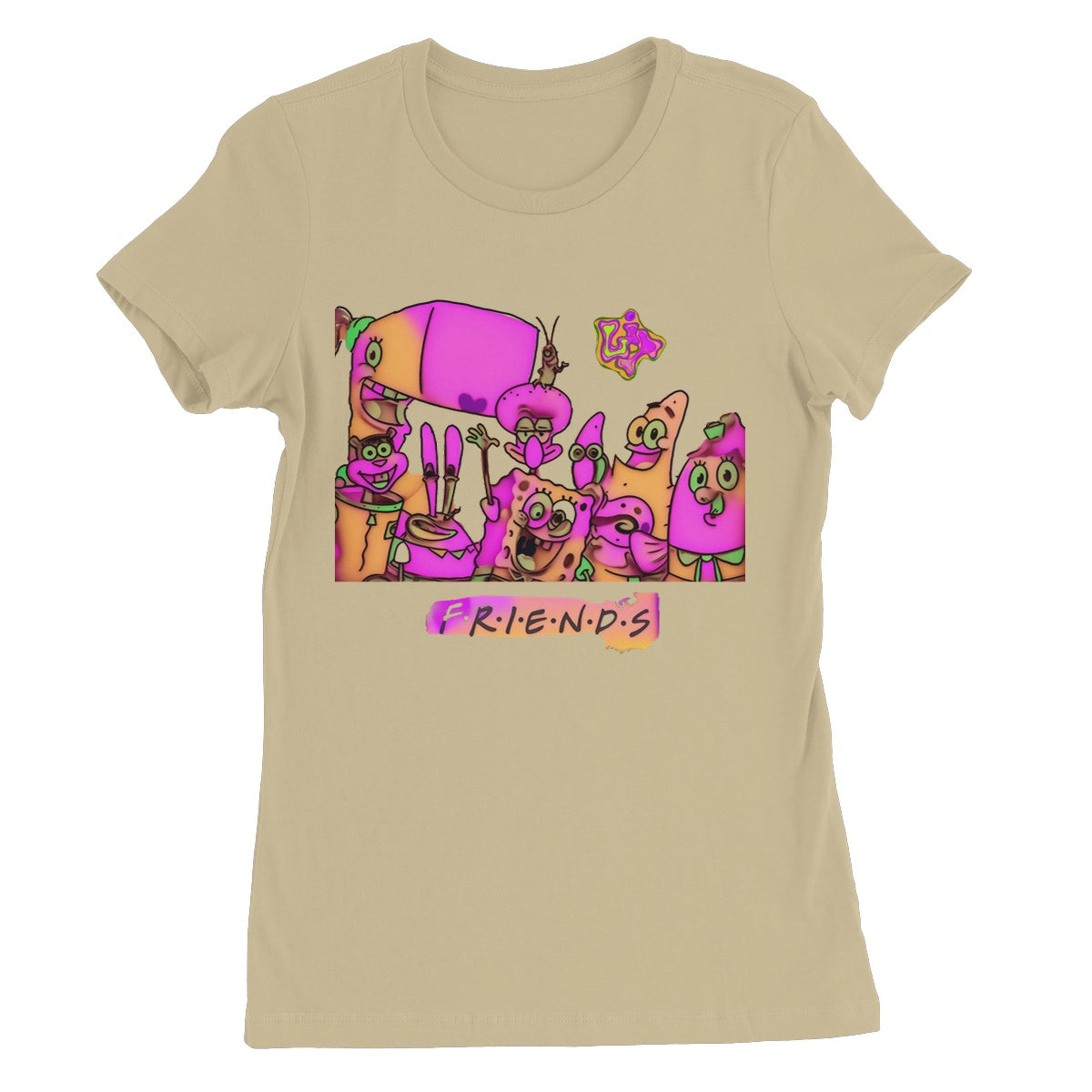 Lit SpongeBob n Friends Collection Women's Favourite T-Shirt