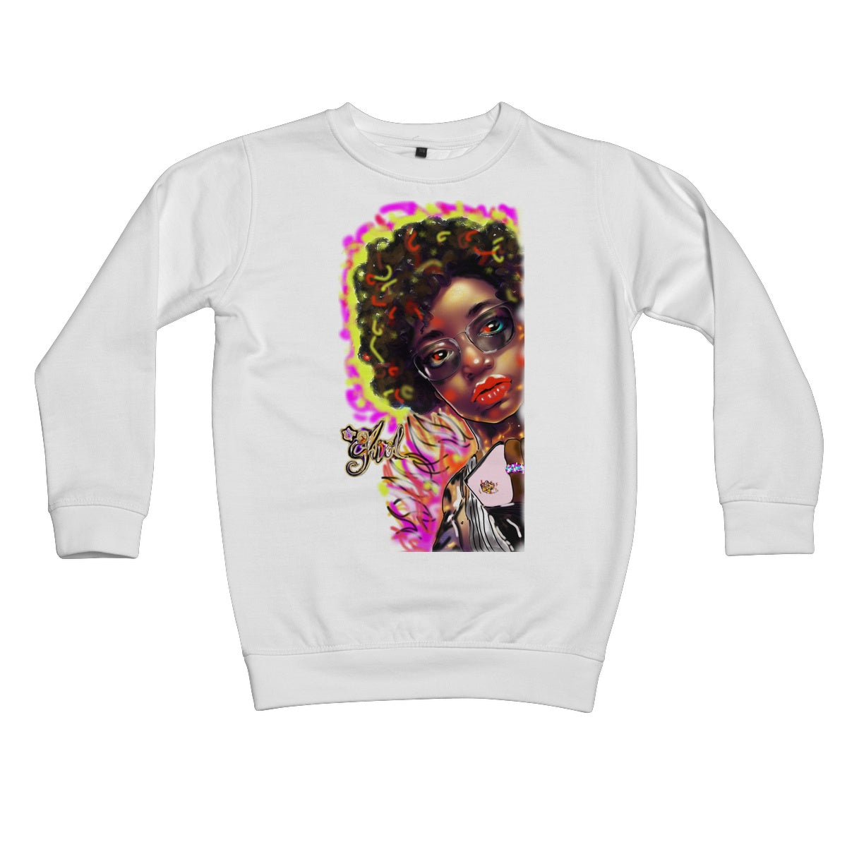 Lit Girl Collection: Girl on Fire Kids Sweatshirt