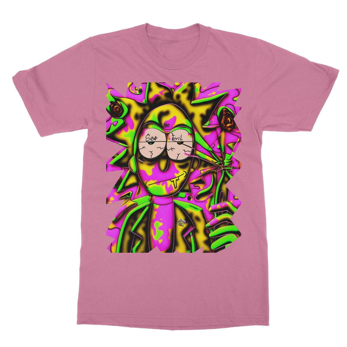 Lit Rick Sanchez See No Evil Collection  Softstyle T-Shirt