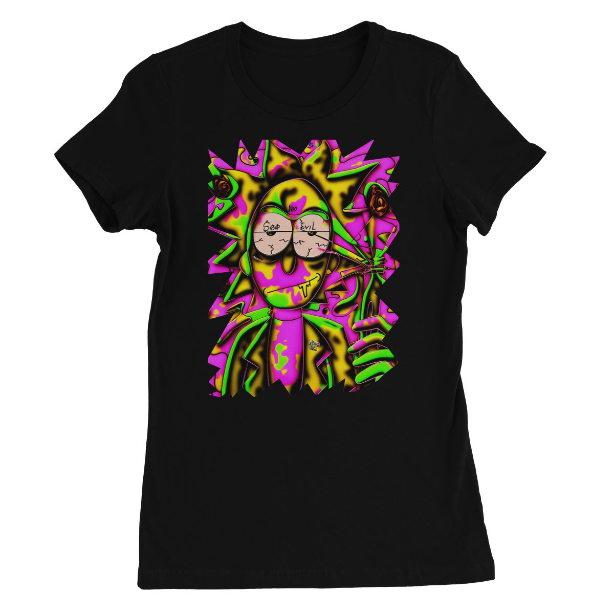 Lit Rick Sanchez See No Evil Collection  Women's Favourite T-Shirt