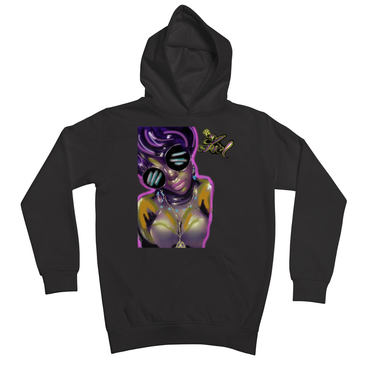 Lit Girl Collection: Purple Queen Kids Hoodie