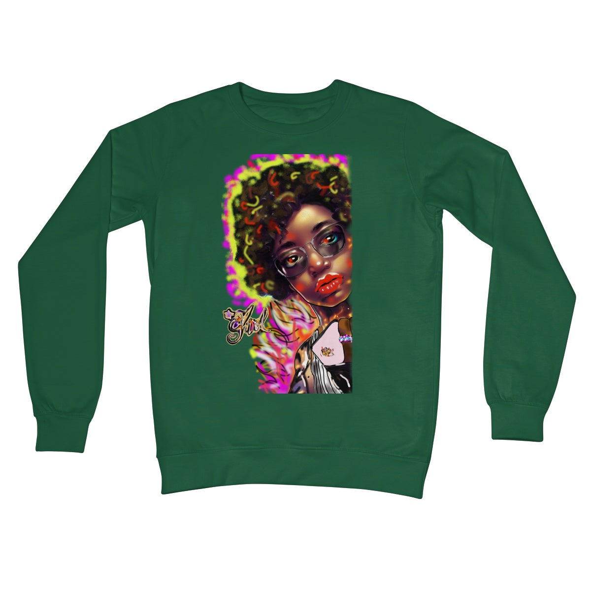 Lit Girl Collection: Girl on Fire Crew Neck Sweatshirt