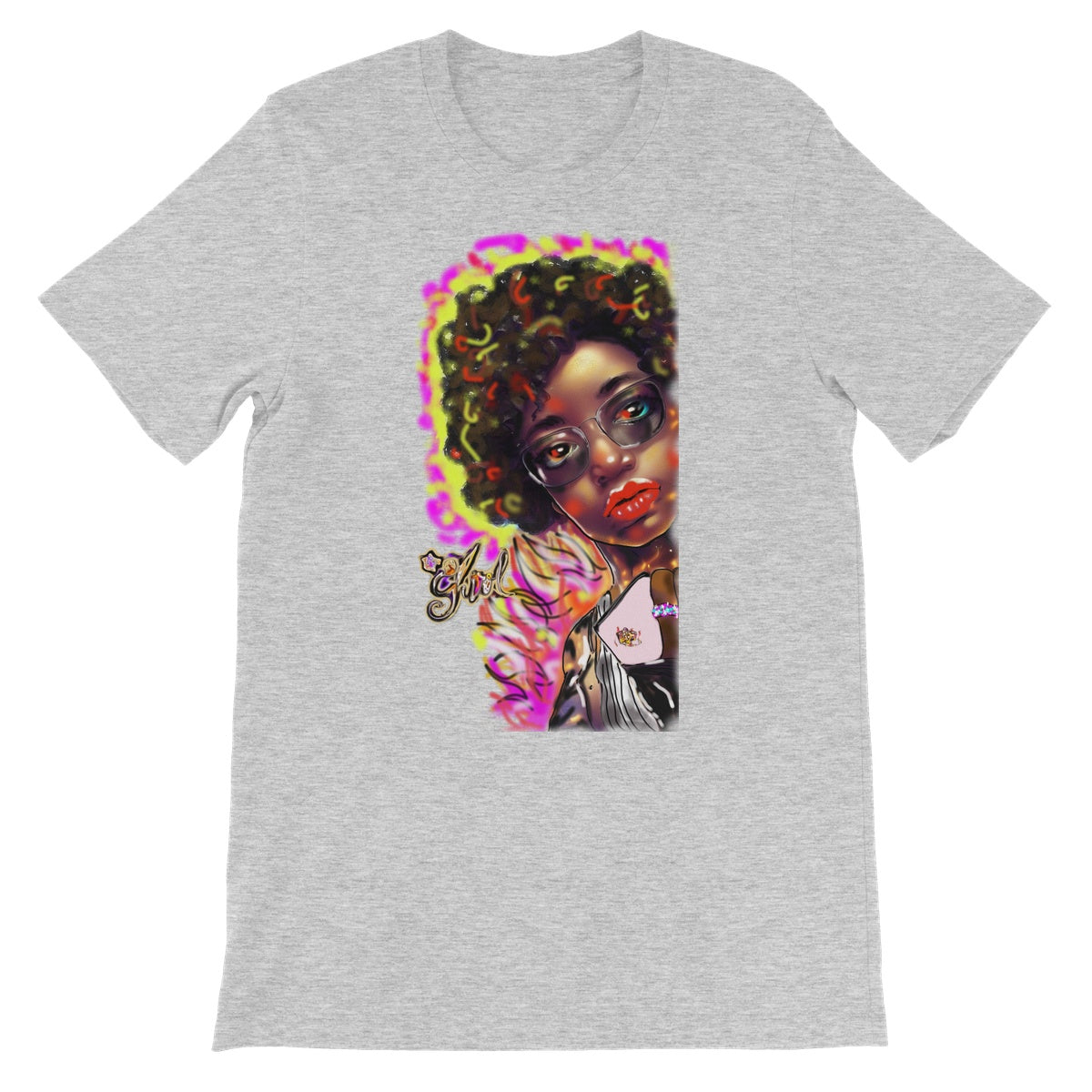 Lit Girl Collection: Girl on Fire Unisex Short Sleeve T-Shirt