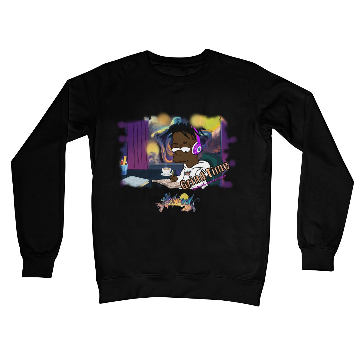 Lit Design Collection: Grind Time Crew Neck Sweatshirt