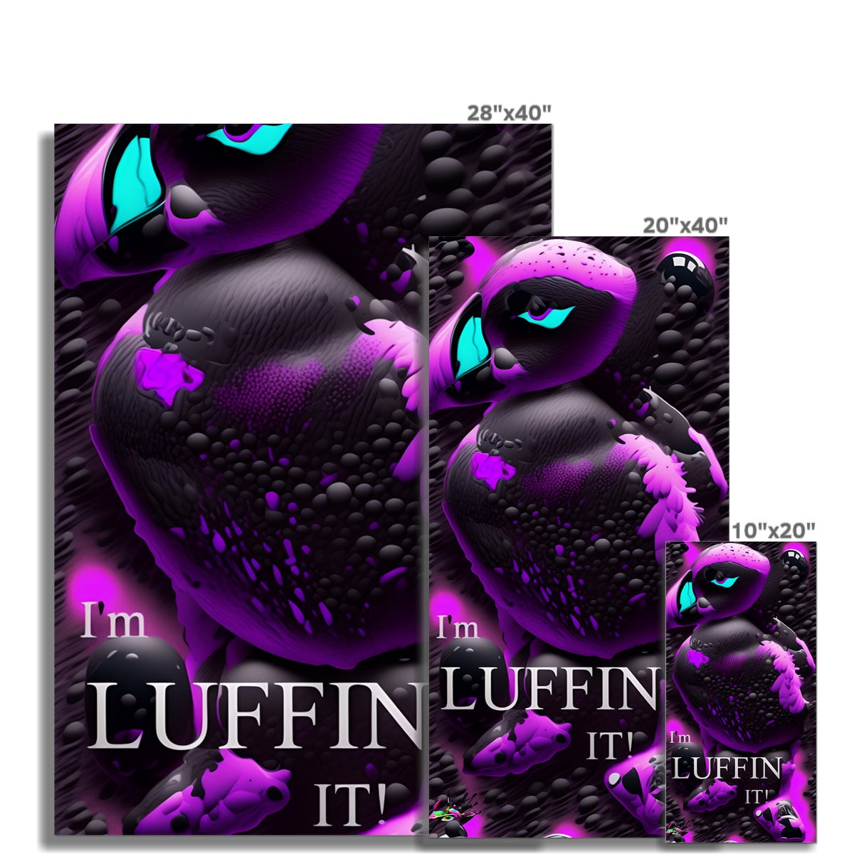 Lit Puffin: I'm Luffin IT Collection Fine Art Print