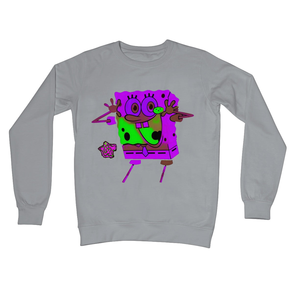 Lit Happy SpongeBob Collection Crew Neck Sweatshirt