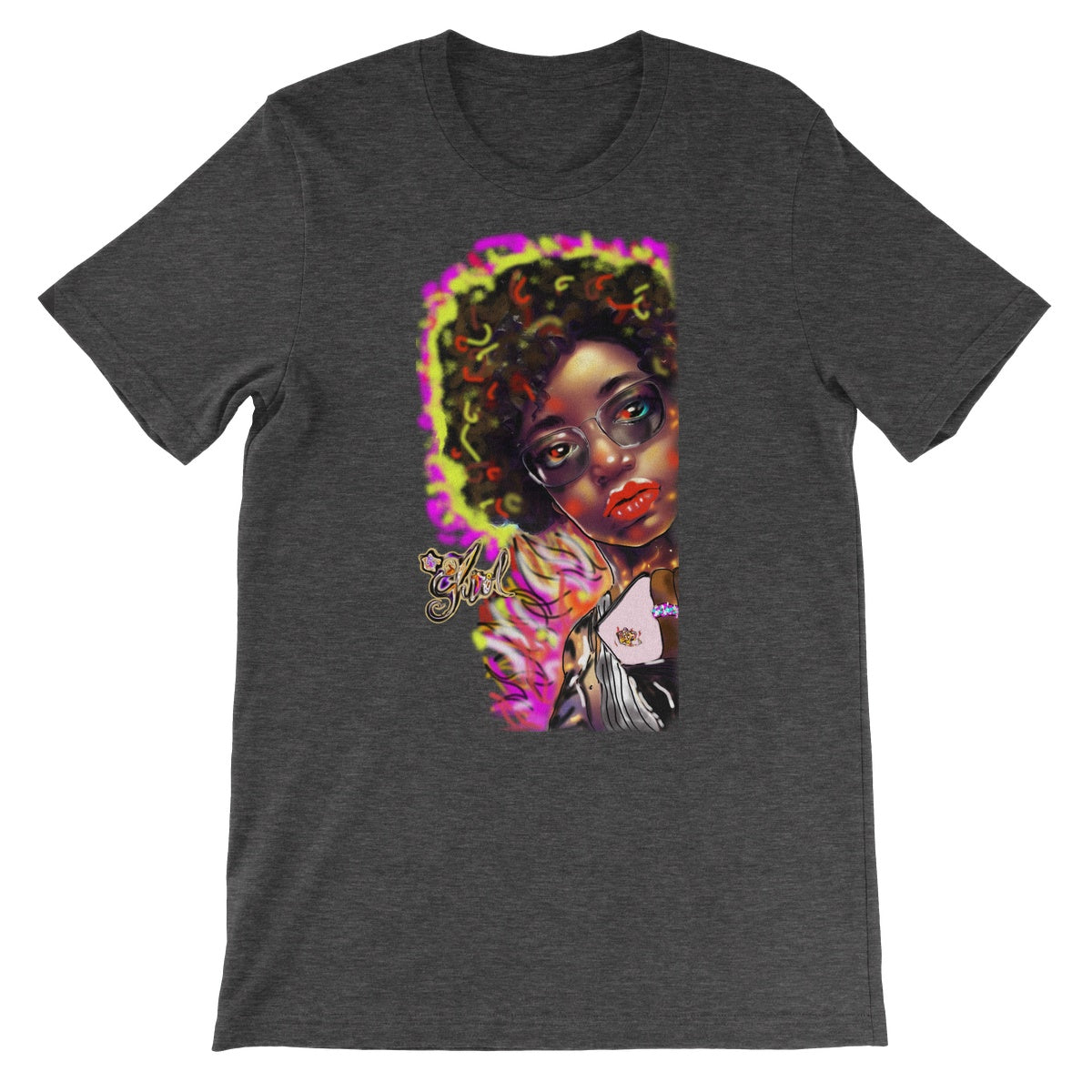 Lit Girl Collection: Girl on Fire Unisex Short Sleeve T-Shirt