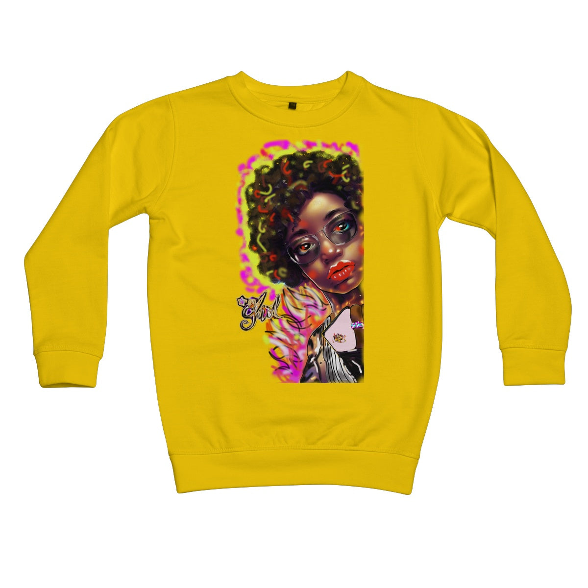 Lit Girl Collection: Girl on Fire Kids Sweatshirt