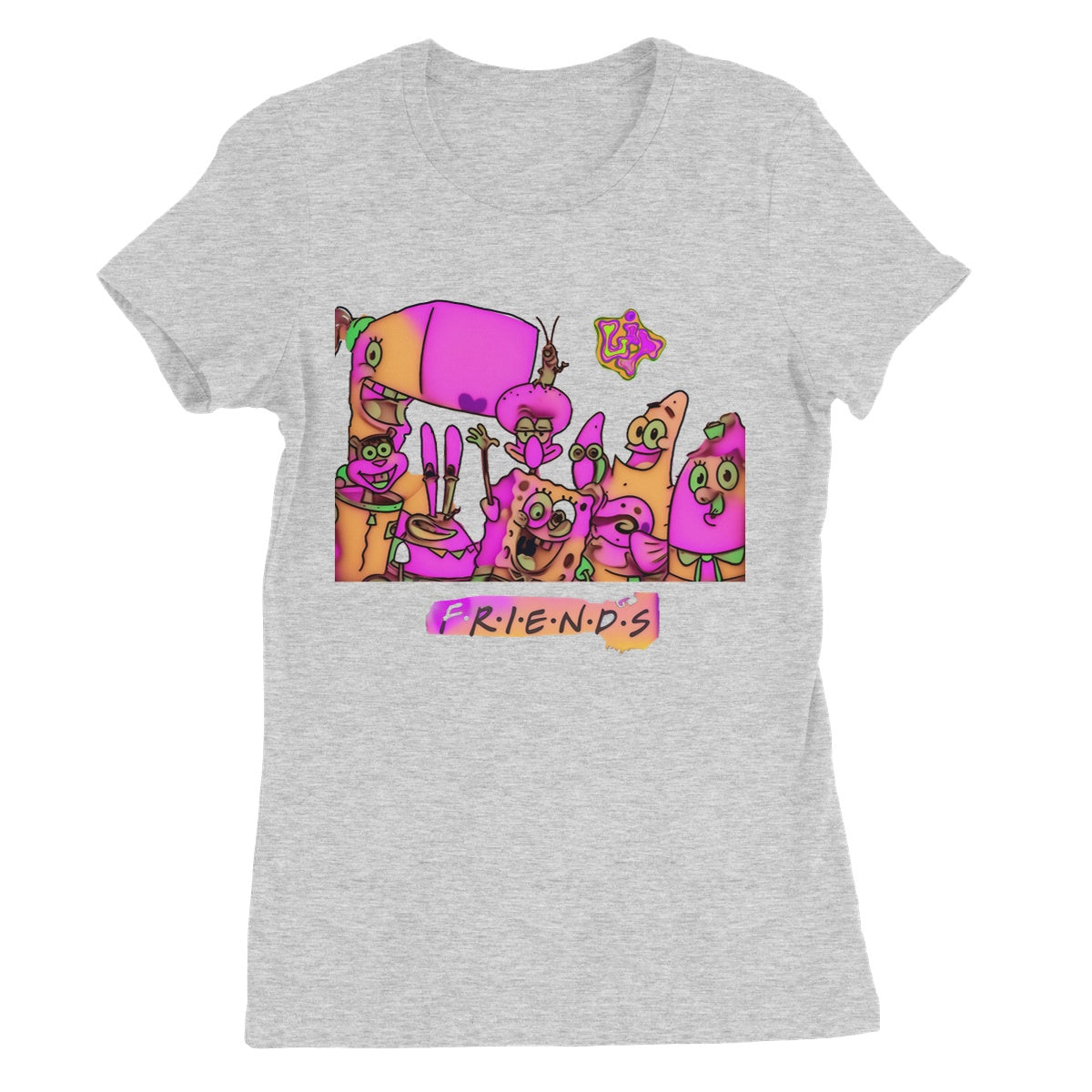 Lit SpongeBob n Friends Collection Women's Favourite T-Shirt