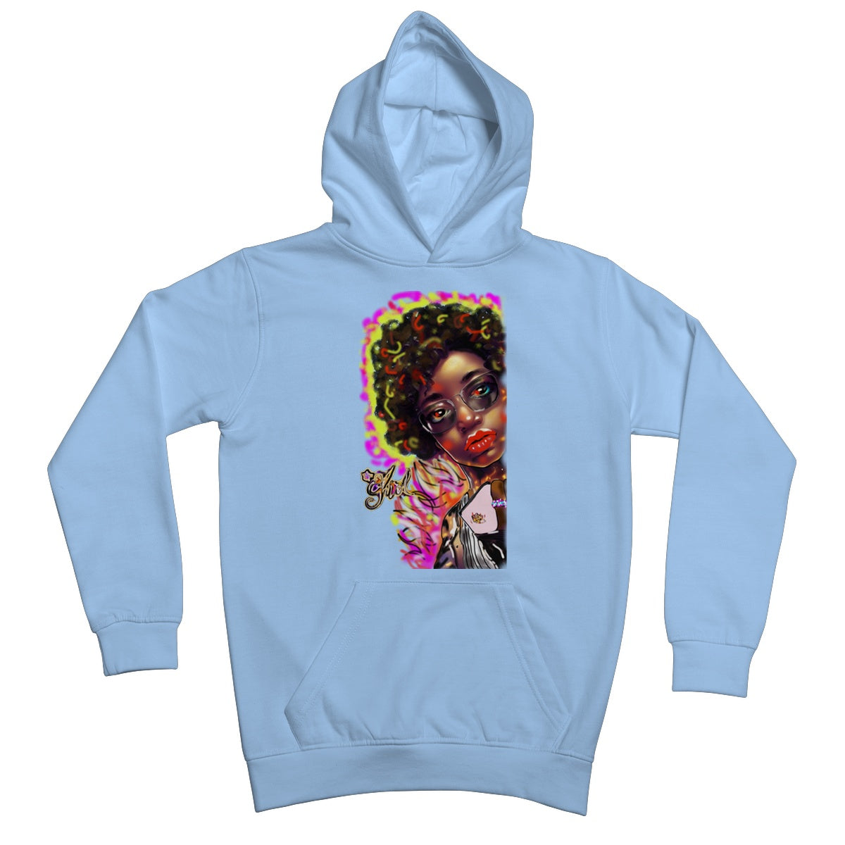 Lit Girl Collection: Girl on Fire Kids Hoodie