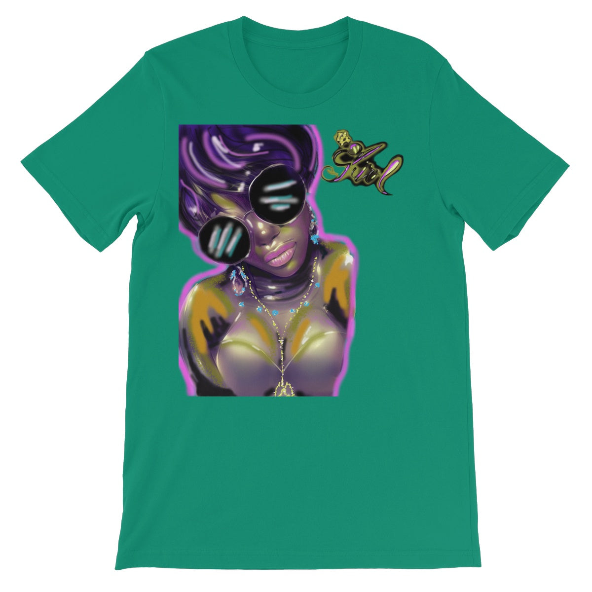 Lit Girl Collection: Purple Queen Unisex Short Sleeve T-Shirt