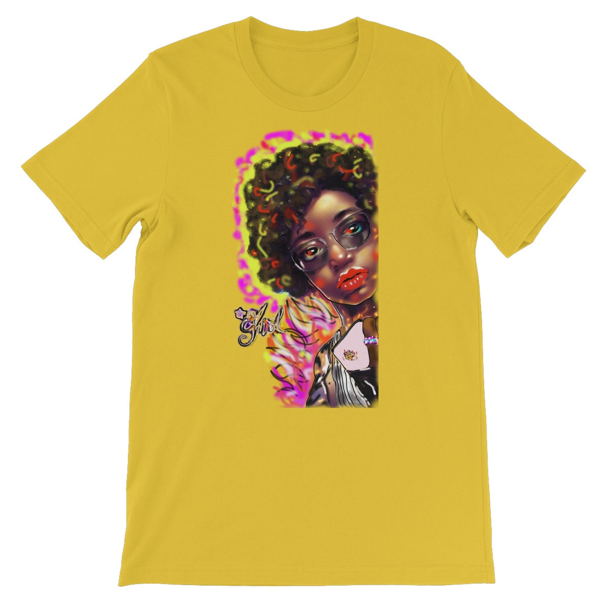 Lit Girl Collection: Girl on Fire Unisex Short Sleeve T-Shirt