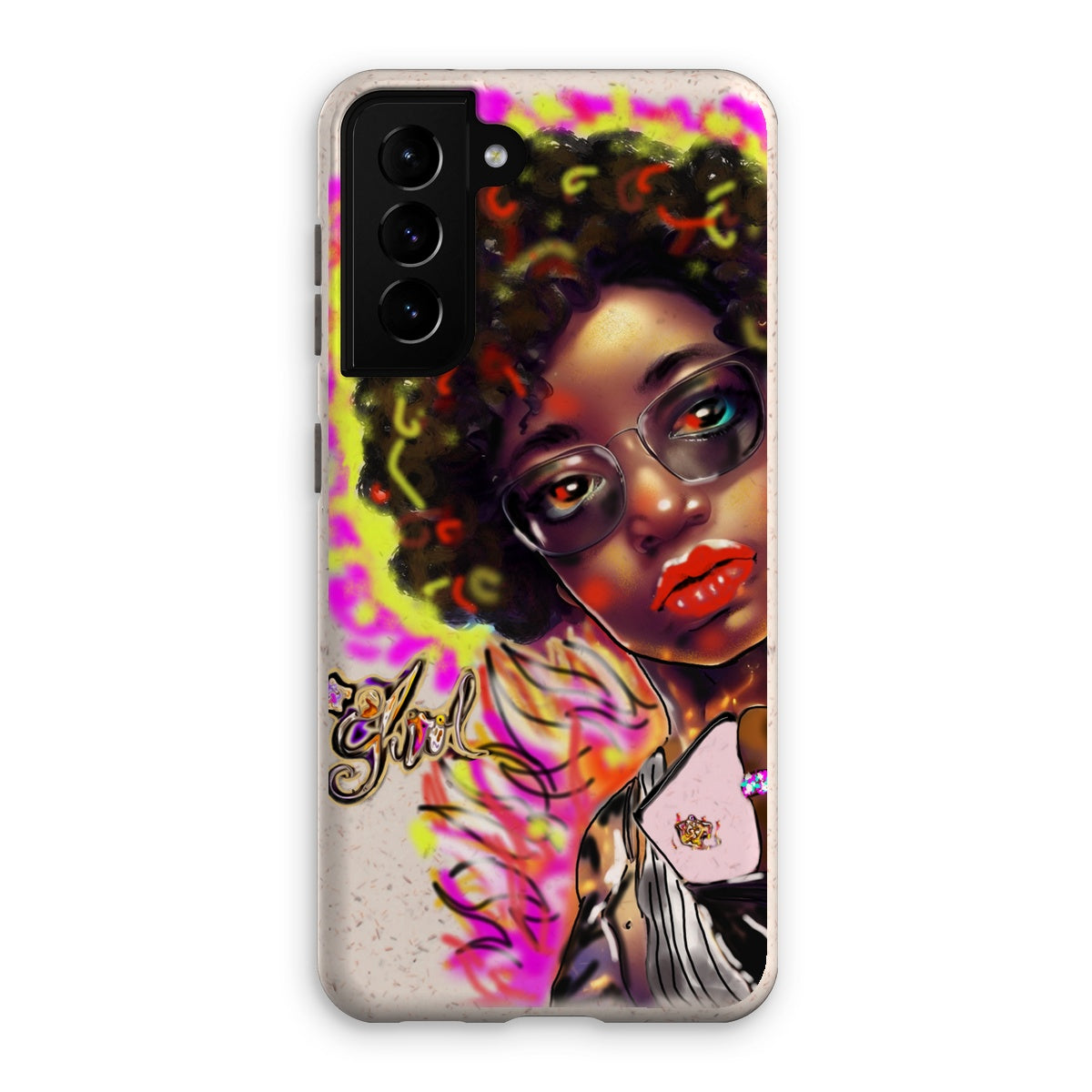 Lit Girl Collection: Girl on Fire Eco Phone Case