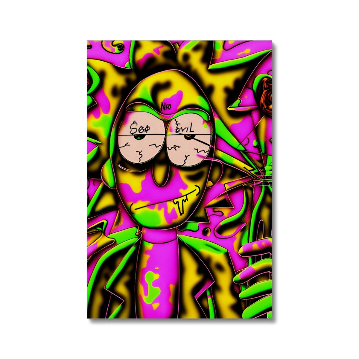 Lit Rick Sanchez See No Evil Collection  Canvas