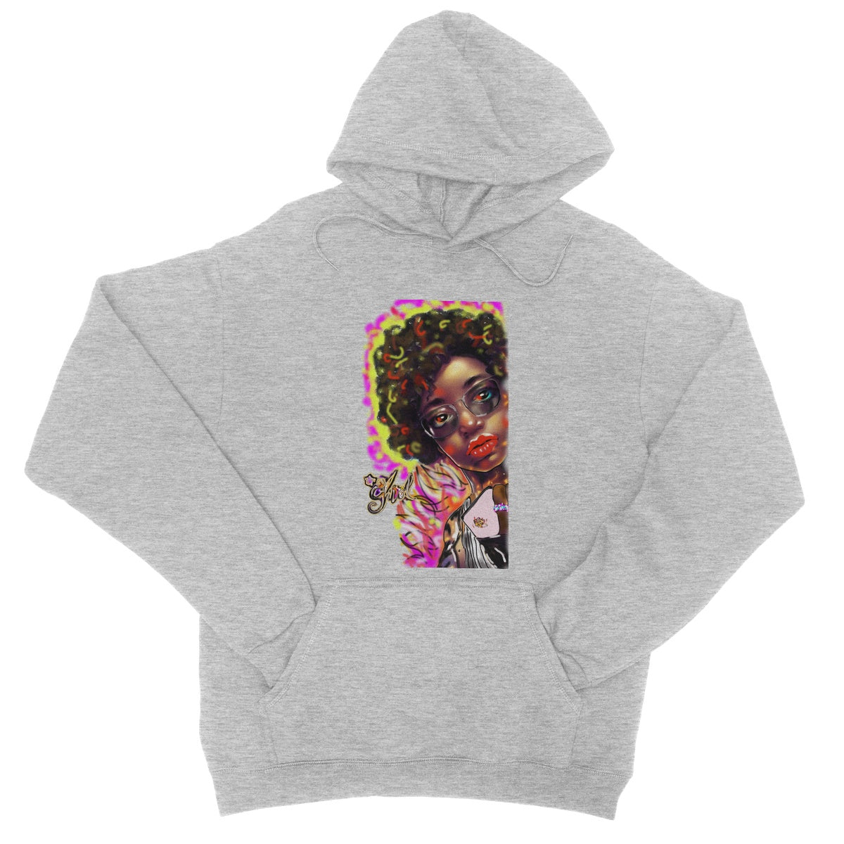 Lit Girl Collection: Girl on Fire College Hoodie