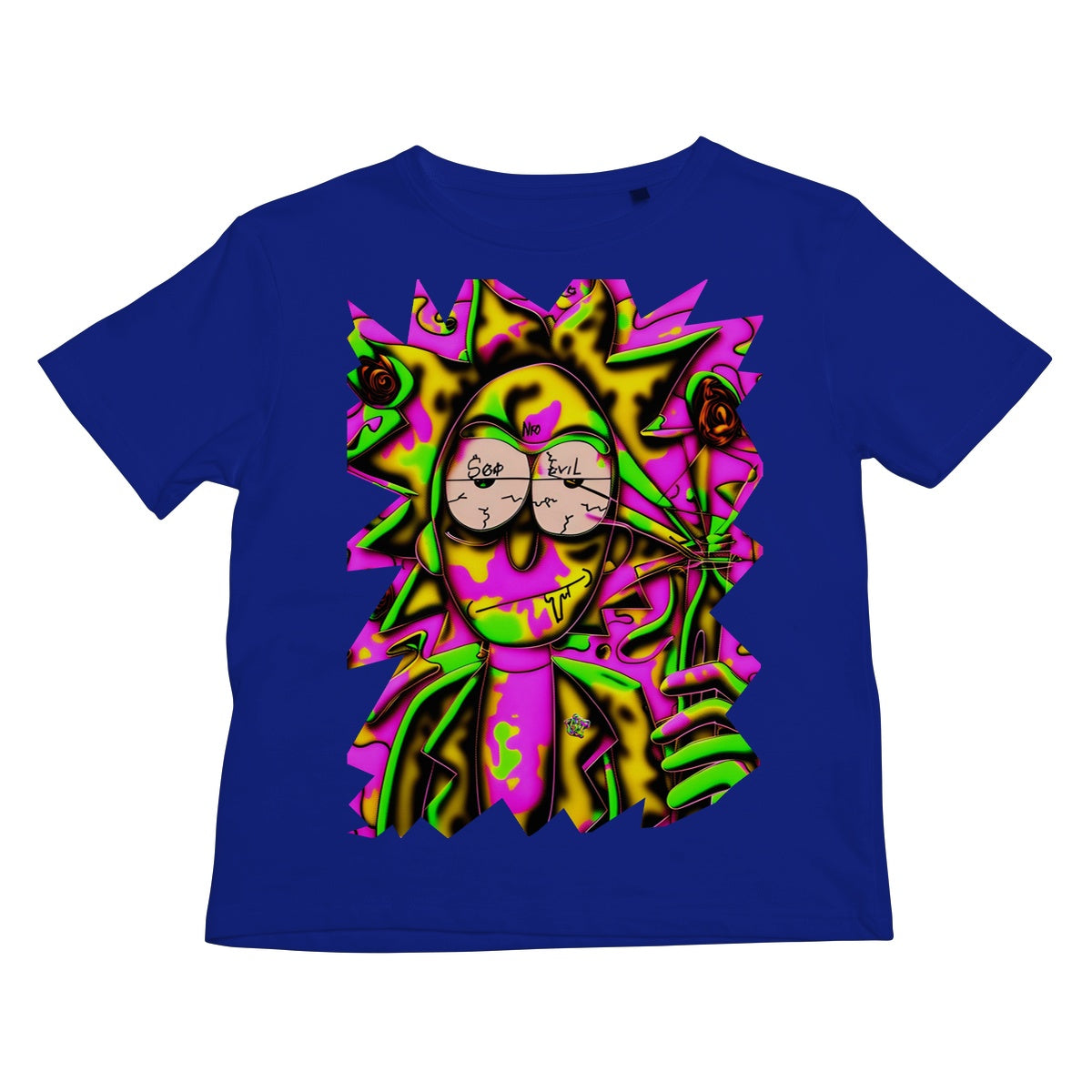 Lit Rick Sanchez See No Evil Collection  Kids T-Shirt