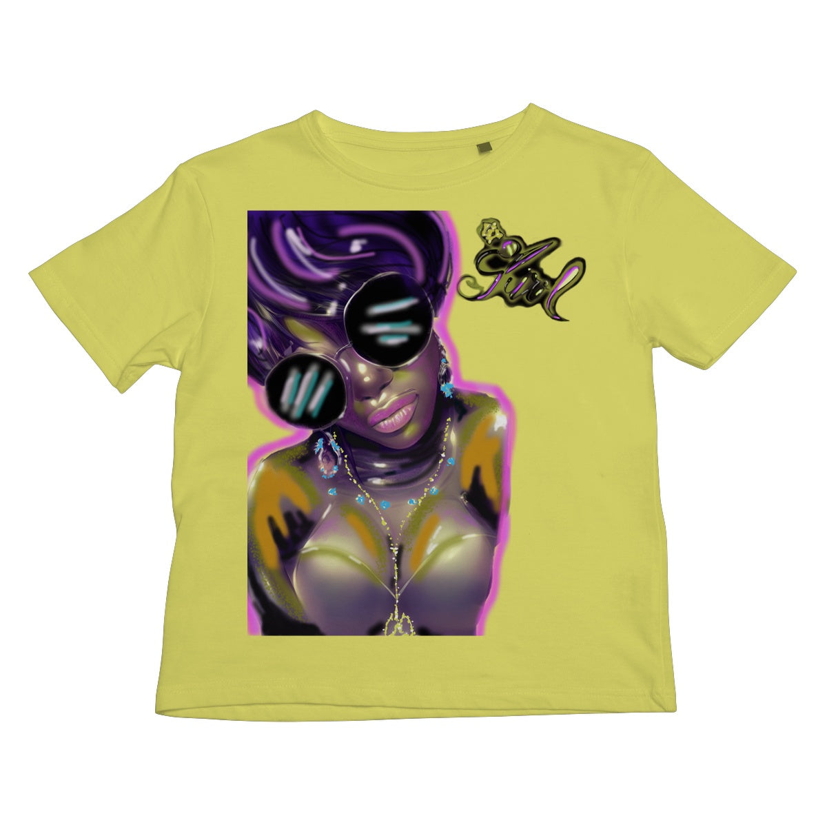 Lit Girl Collection: Purple Queen Kids T-Shirt