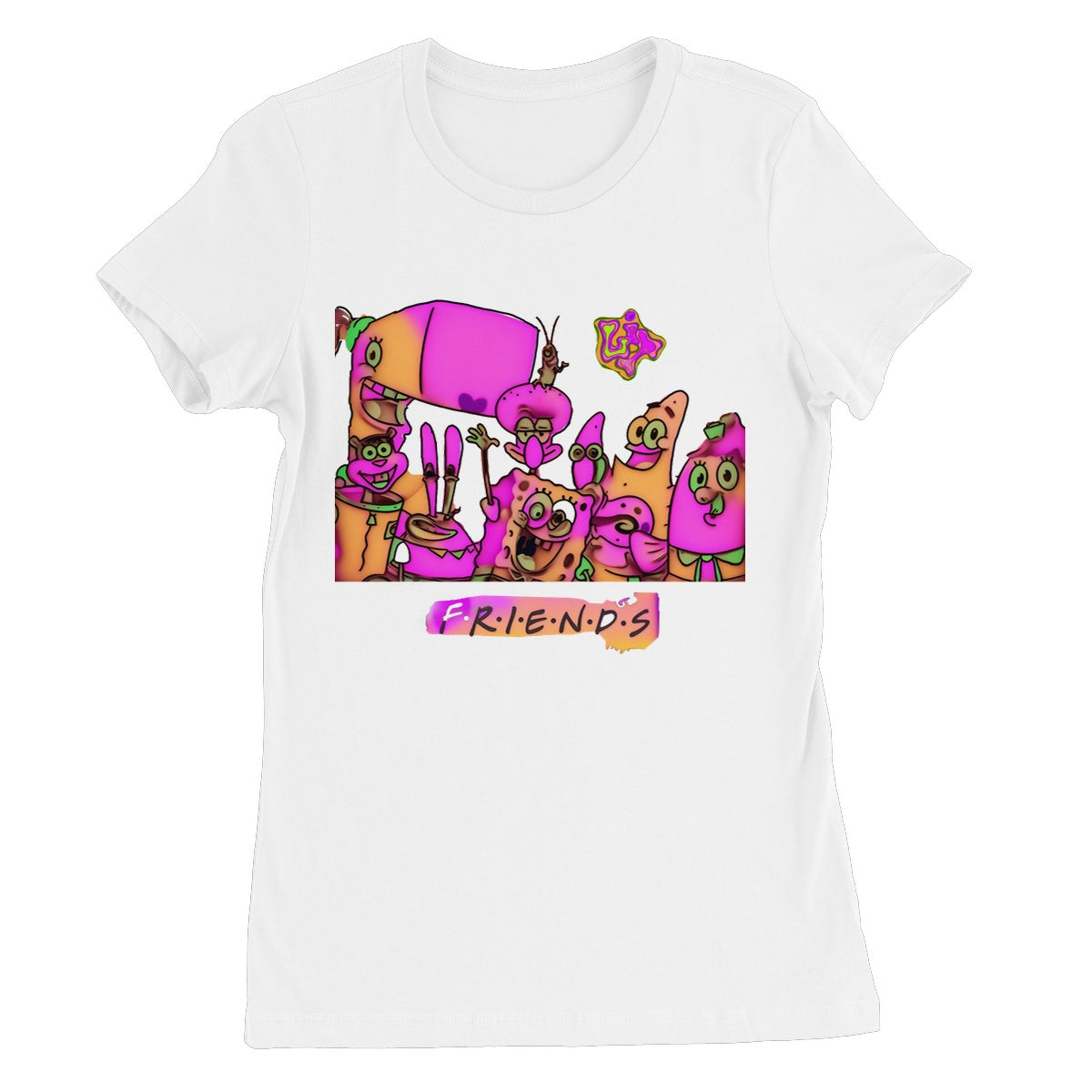 Lit SpongeBob n Friends Collection Women's Favourite T-Shirt