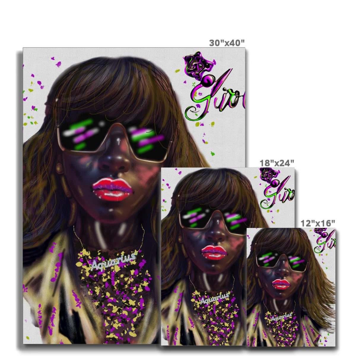 Lit Girl Collection: IT Girl Canvas