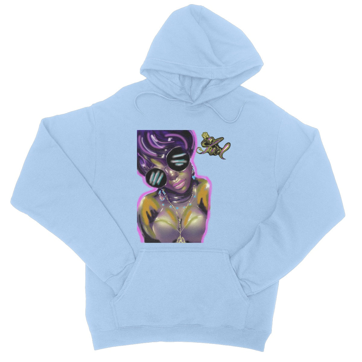 Lit Girl Collection: Purple Queen College Hoodie