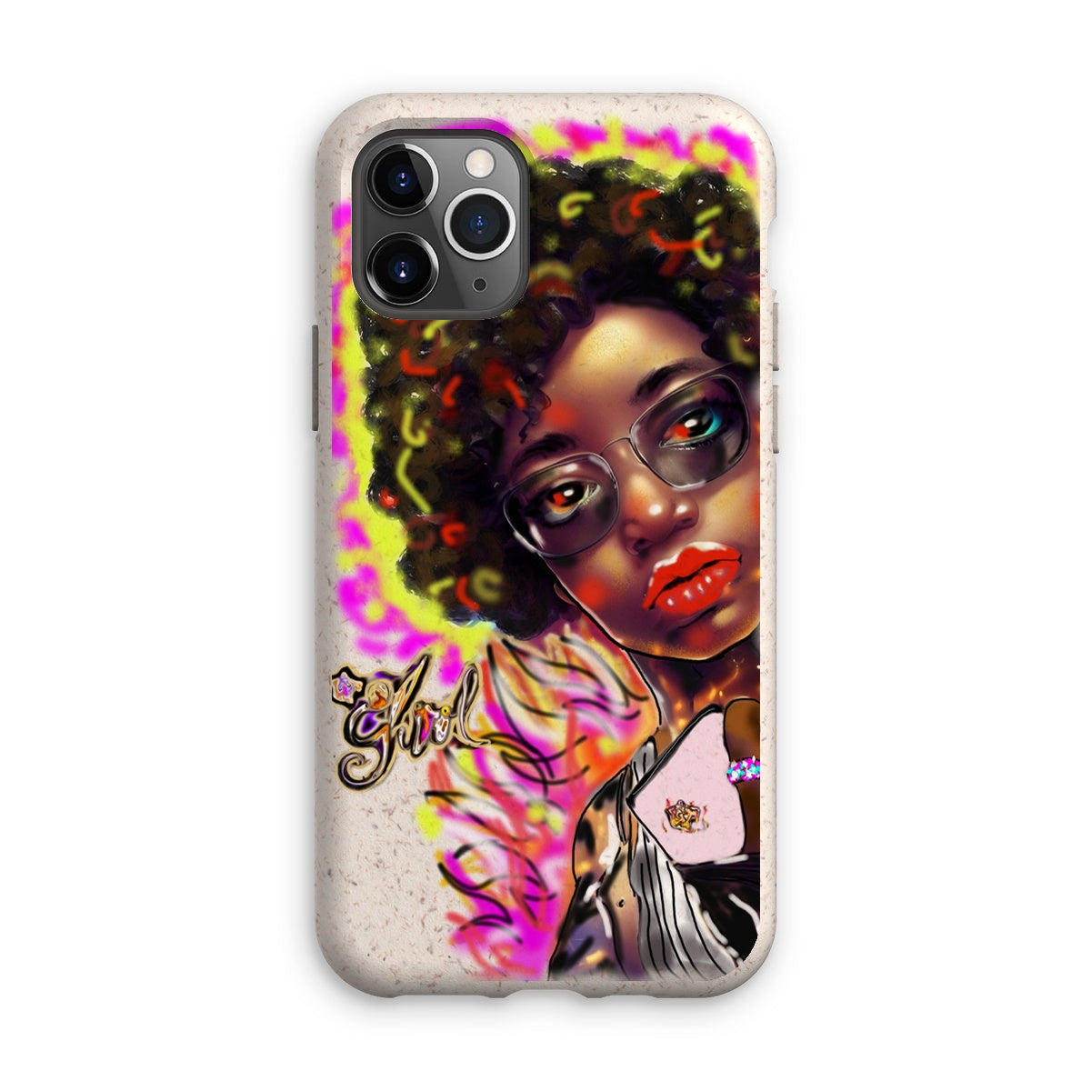 Lit Girl Collection: Girl on Fire Eco Phone Case