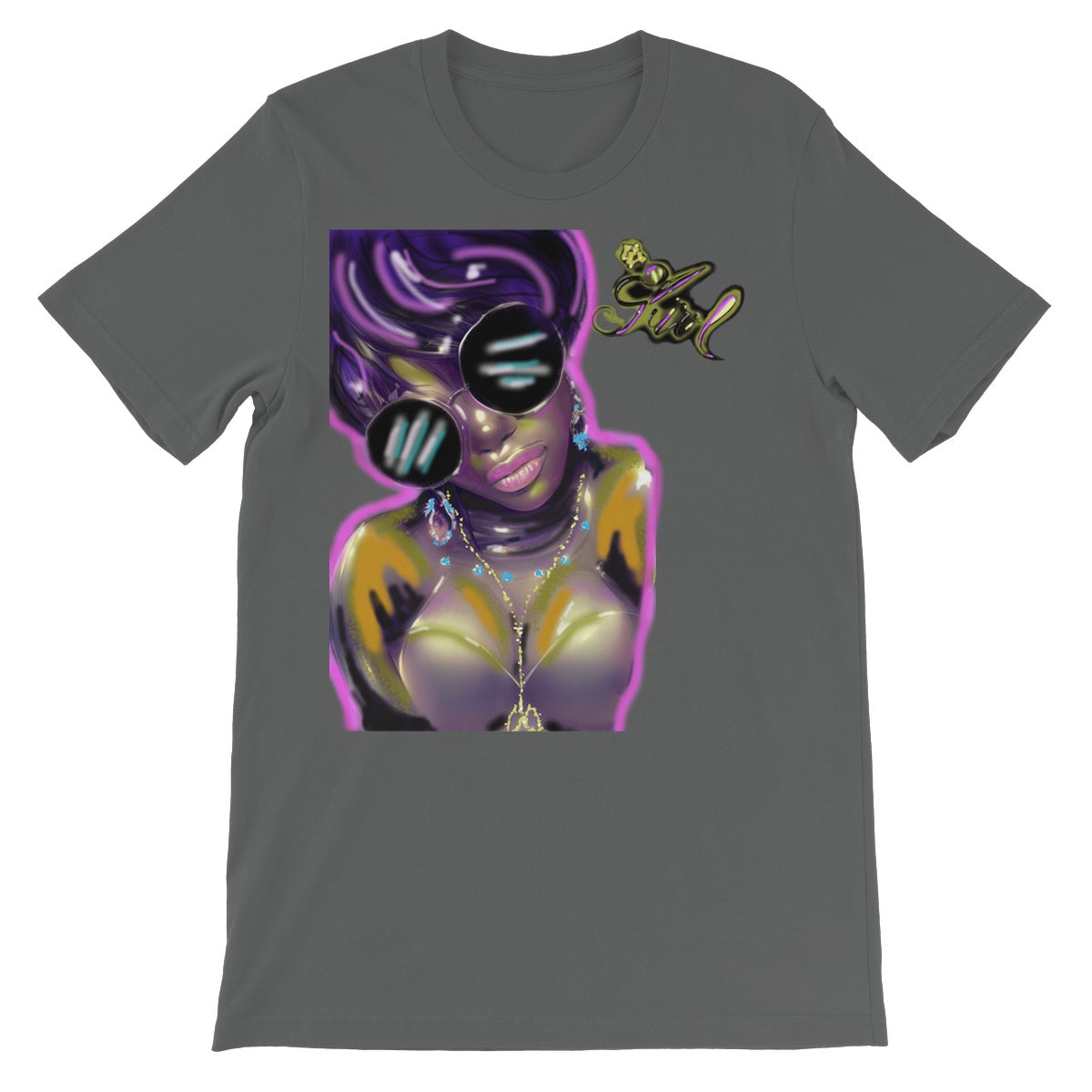 Lit Girl Collection: Purple Queen Unisex Short Sleeve T-Shirt