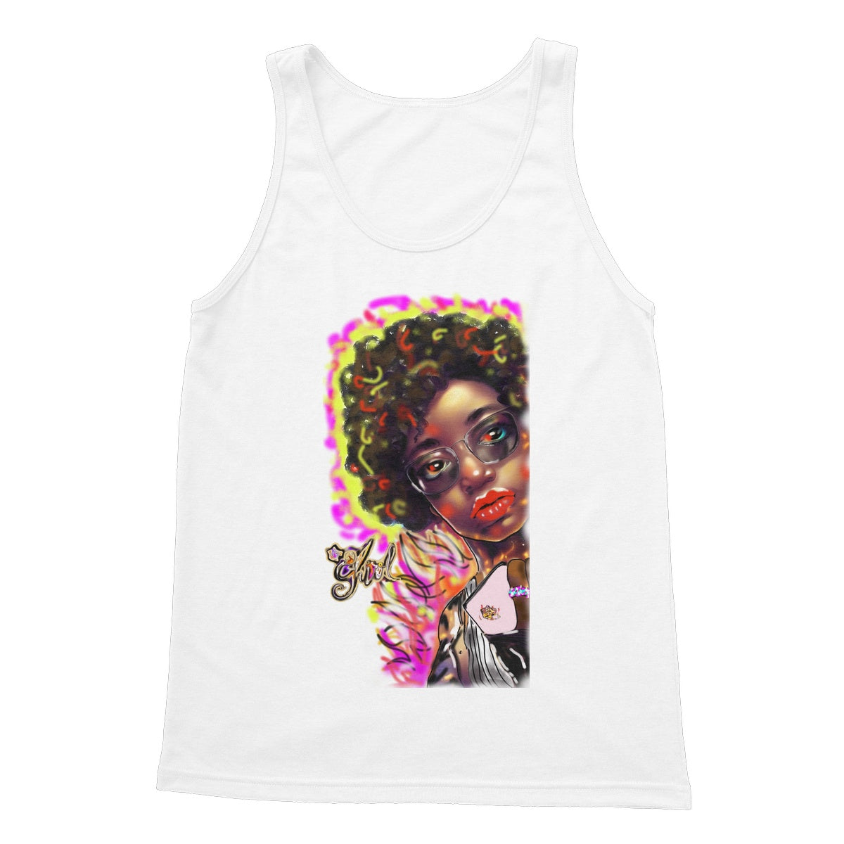 Lit Girl Collection: Girl on Fire Softstyle Tank Top